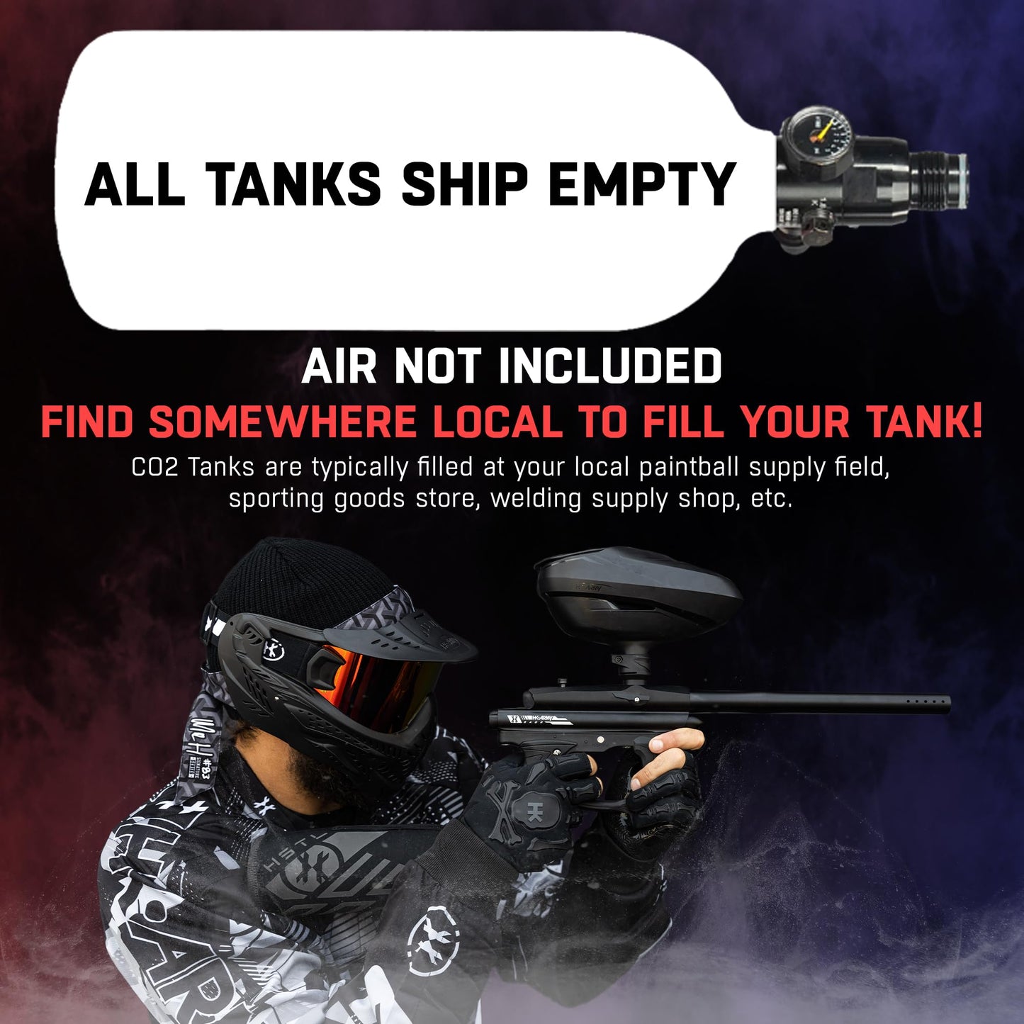 HK Army 48ci/3000psi Aluminum HPA Tank w/Neoprene Padded Cover - Olive