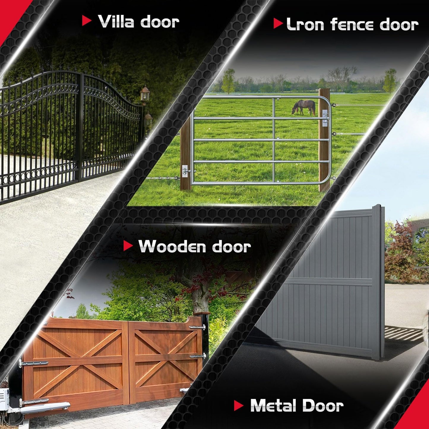 8 Inch Heavy Duty Gate Wheel, 750 lb Capacity, Fits Metal Tube Gates and Wooden Gates, 360° Swivel Spring-Loaded Caster. Gate Wheel for Smooth Operation. (8-INCH 2PACK)