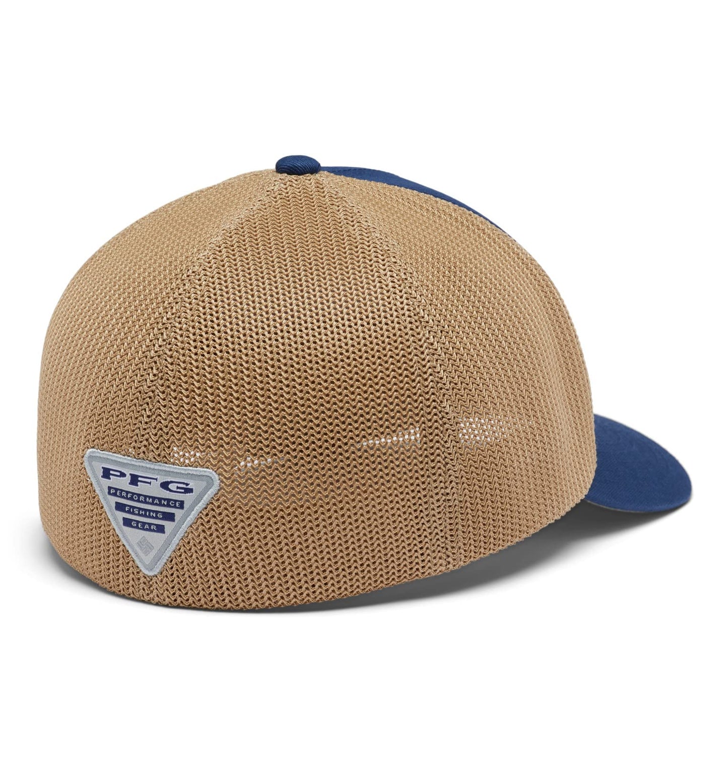 Columbia Unisex PFG Fish Flag Mesh Ball Cap - Low, Carbon/Ancient Fossil/PNW Flag, Small/Medium