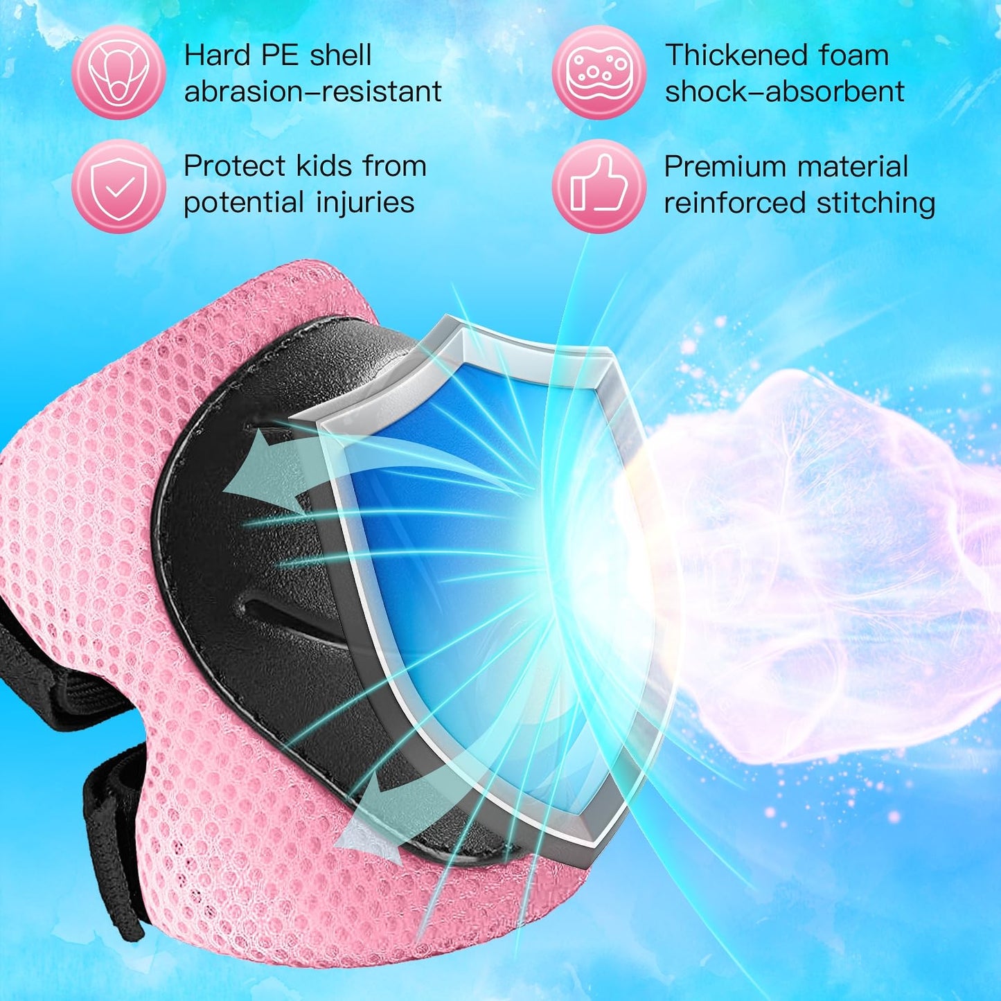 Safuty1st Toddler/Kids Bike Helmet Set for Boys Girls 3D Adjustable Kids Helmet Multi-Sports Skateboard Scooter Cycling Roller Balance Bike