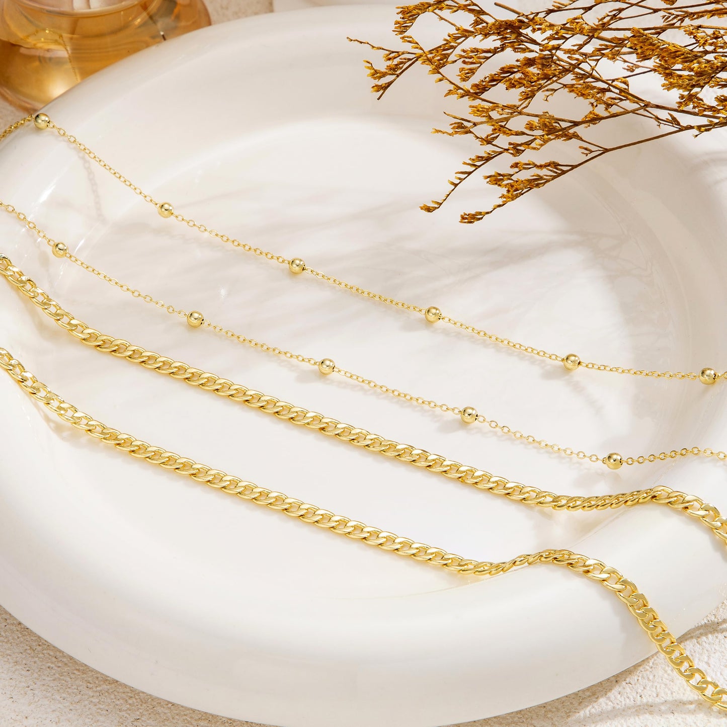 CHESKY Waist Chain, 14K Gold Plated Body Chains Jewelry for Women Dainty Adjustable Waist Beads Waterproof Belly Chain Gold Belly Button Ring Gold Chain Belt Beach Jewelry for Women Gifts