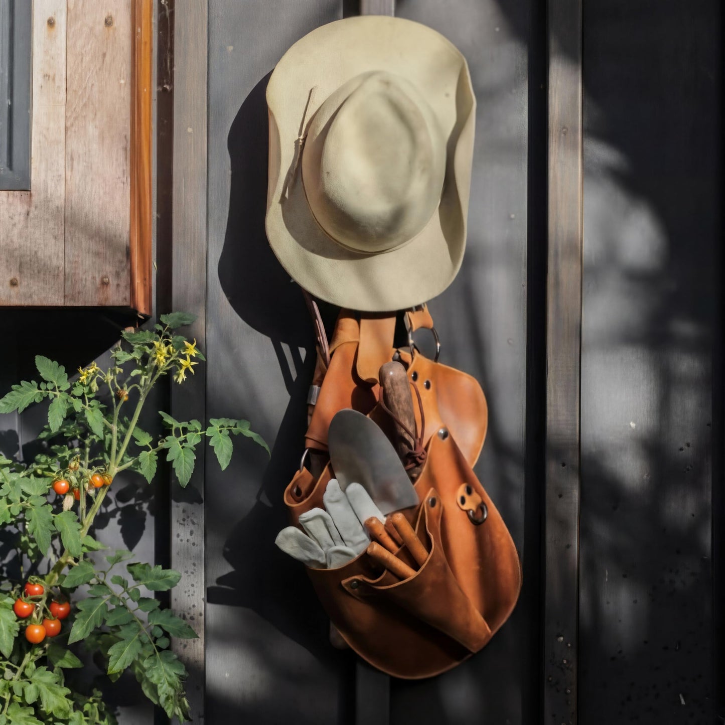 Leather Garden Tool Belt -Gardening Holster -Gift for Gardeners, Florists