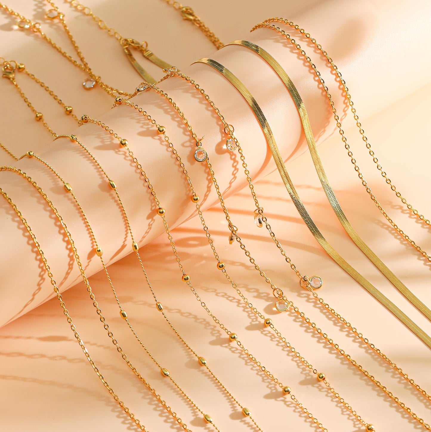 Wrlcorly 8Pcs Waist Chain 18K Gold Plated Belly Belt Chains Sexy Bikini Summer Beach Satellite Beaded Sequin Snake Layered Coin CZ Body Chain Jewelry Accessories for Women Gold Silver Tone Adjustable