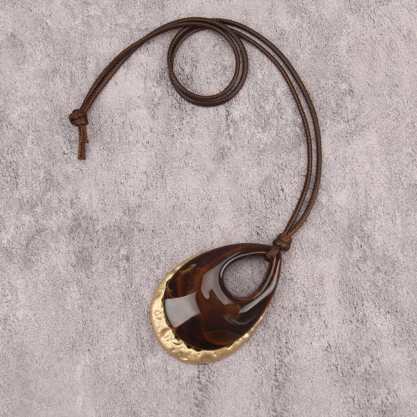 joymiao Boho Chunky Necklace for Women Vintage Hippie Choker with Gold Pendant and Stone Hippie Bohemian Jewelry