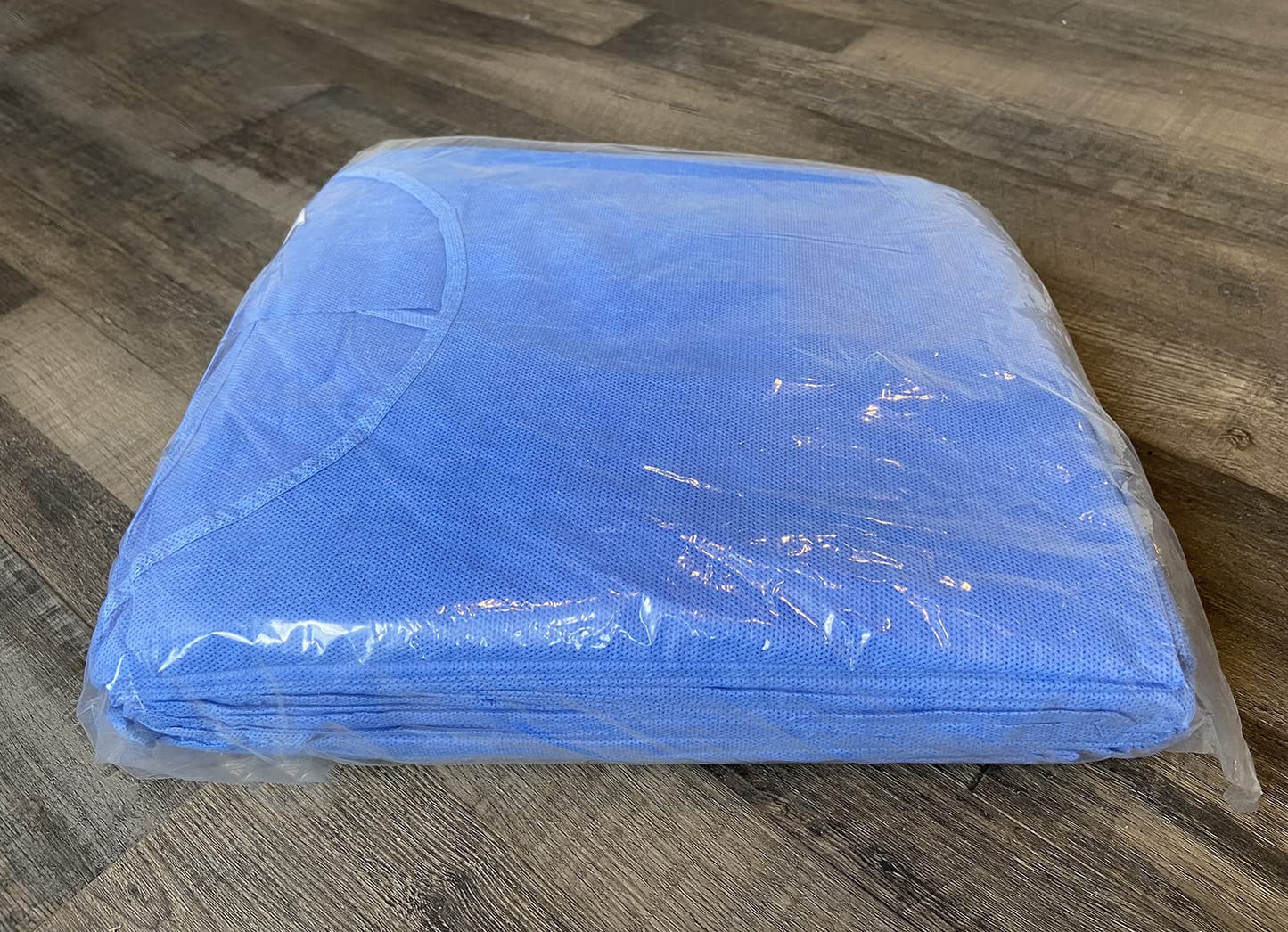 Disposable PPE Isolation Medical Gowns – Level 2, Full Back Coverage, Double Tie Closure, SMS 35g Material, Knit Cuffs, Unisex, Professional Blue for Healthcare & Lab Use (200)