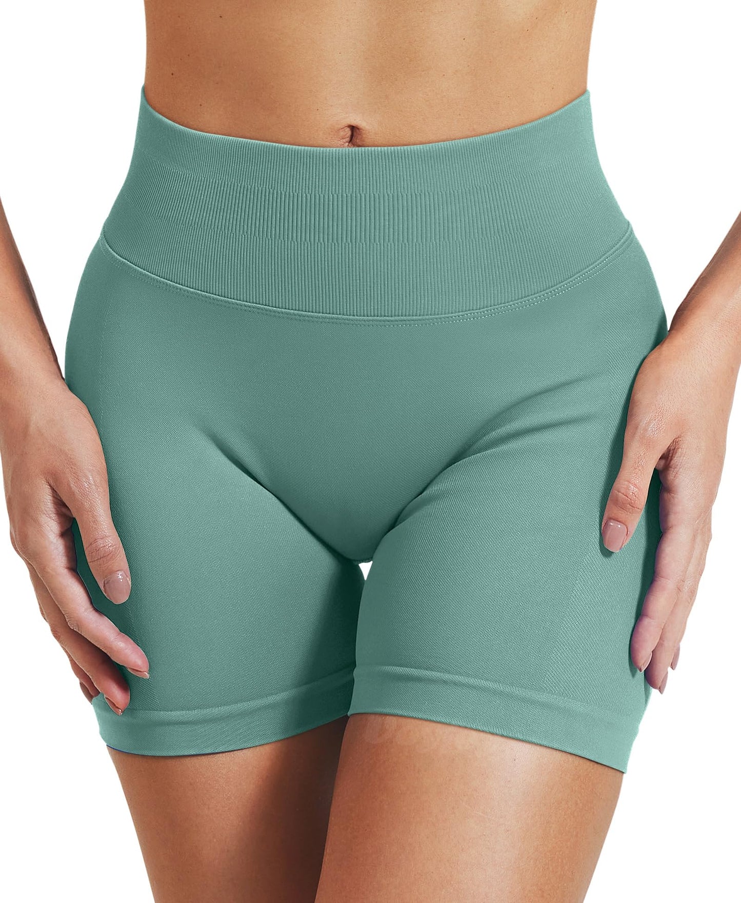 VOYJOY Women Workout Impact Shorts 2.5"/ 3.6"/ 4.5"/ 6" Scrunch Butt Lifting Gym Seamless Booty Biker Shorts