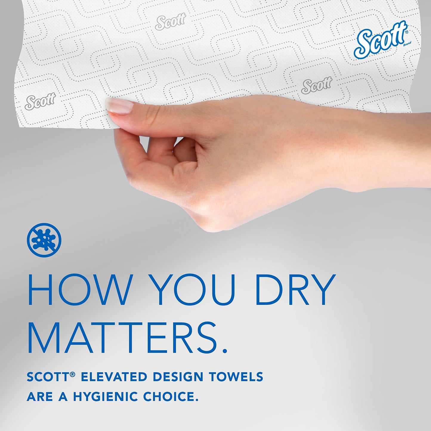 Scott Professional High-Capacity Hard Roll Paper Towels, Bulk (25702), Hardwound, Elevated Design, Absorbency Pockets, White, for ScottBrand Blue Core Dispensers (6 Rolls at 1,150' Each, 6,900'/Case)
