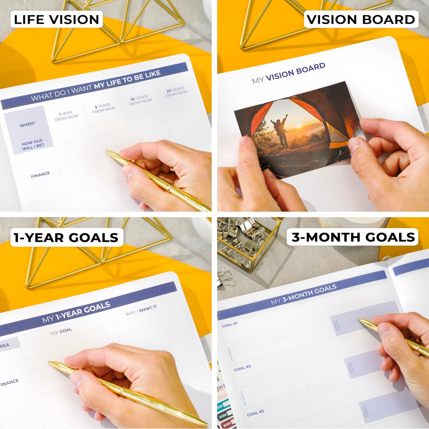 Clever Fox Planner PRO 2nd Edition – Undated Weekly Agenda Planner for Setting Goals, Tasks & Time Management – Life Organizer with To-do Lists & Habit Trackers – Large Format, 8.5x11″ (White)