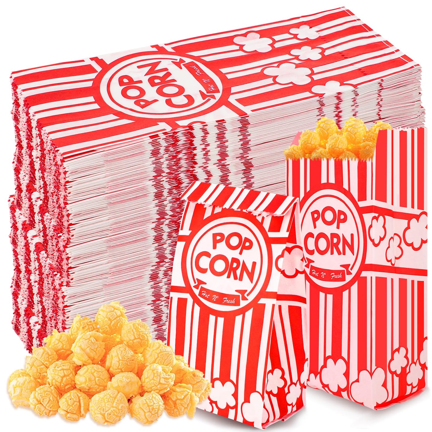 900 Pcs Popcorn Bags, 1 Oz Paper Popcorn Bag Individual Servings Bulk for Pop corn Machine Accessories Supplies Movie Nights Cinema Kitchen Supplies