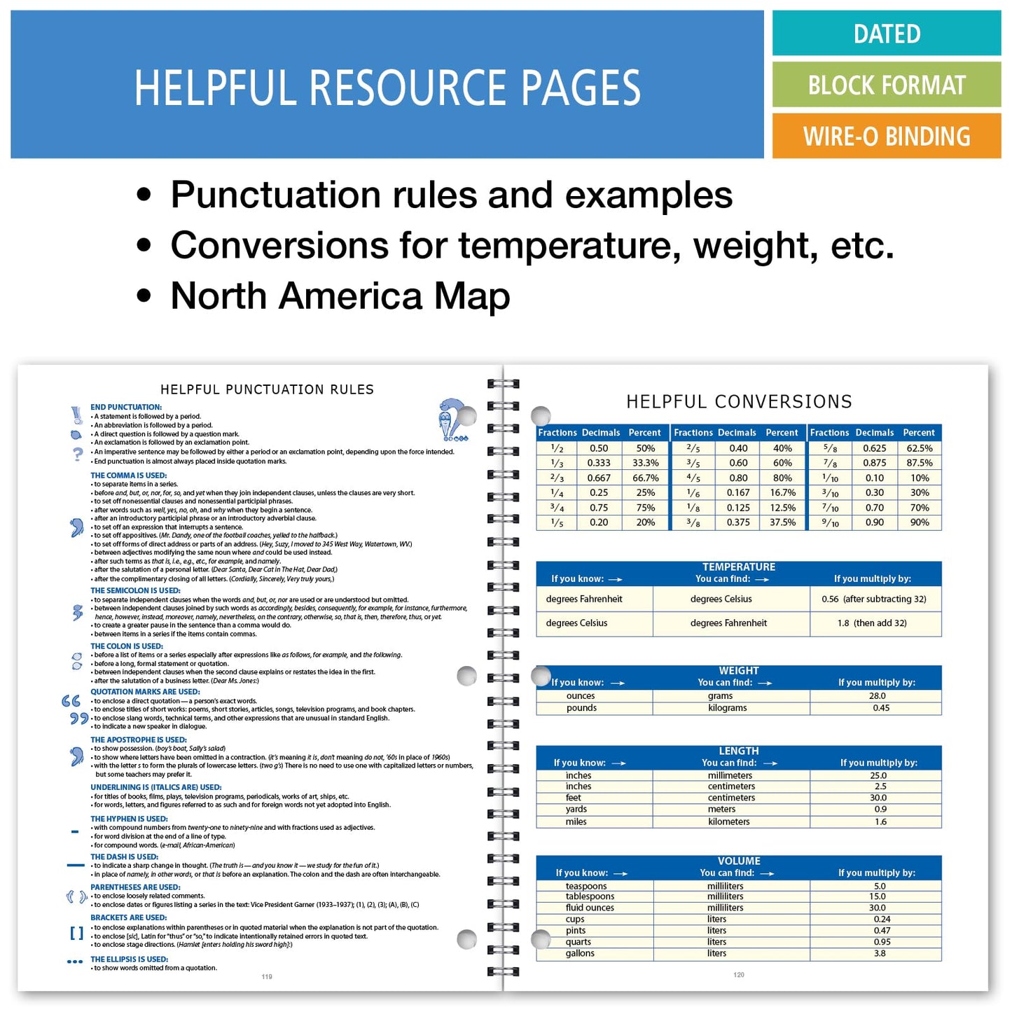 Elan Publishing Company Dated Student Planner: for Middle or High School August - July Dated for 2026-2027 Academic Year (Blue)