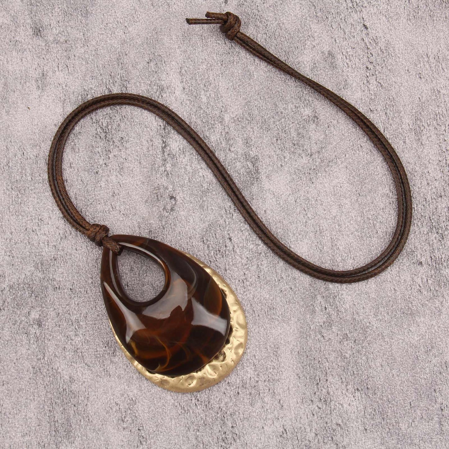 joymiao Boho Chunky Necklace for Women Vintage Hippie Choker with Gold Pendant and Stone Hippie Bohemian Jewelry