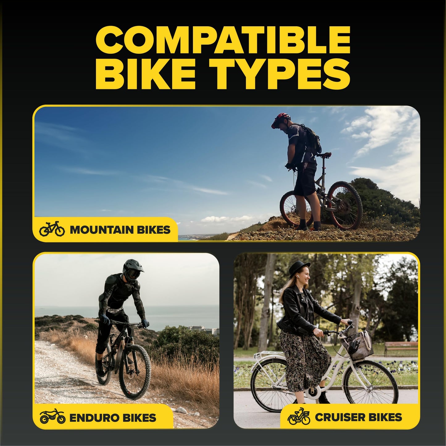 Ultraverse 26" Bike Inner Tubes 26 x 1.75, 1.95, 2.10, 2.125 – Butyl Rubber Bicycle Tubes with Schrader Valve – Compatible with Mountain, Cruiser, City & Kids Bikes – Set of 2