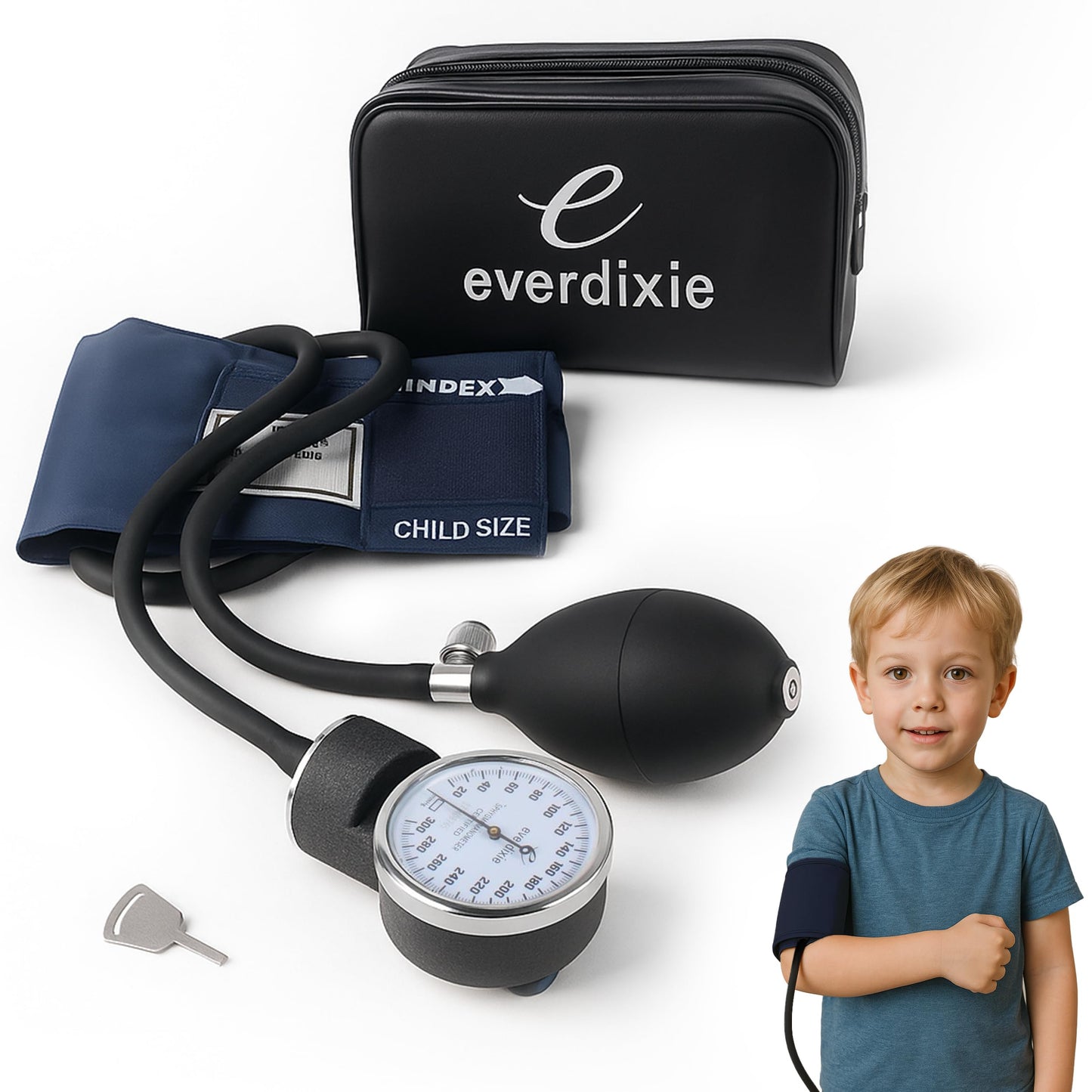 Dixie EMS Aneroid Sphygmomanometer Blood Pressure Cuff – Pediatric Size