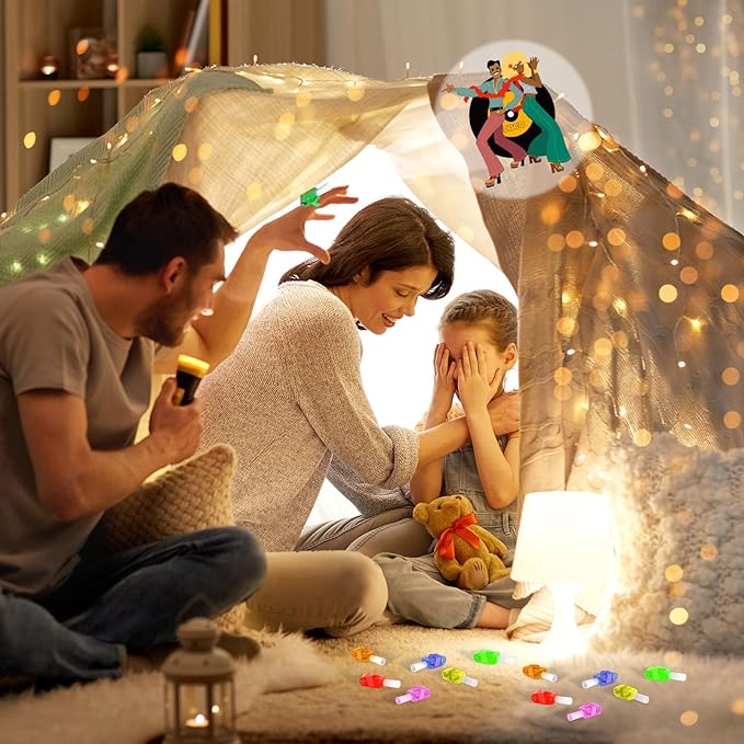36Pcs 1970s Disco Retro LED Finger Lights 70s Party Favors Glow in the Dark Light Up Finger Lights Y2k Themed Toys Bulk for Kids Birthday Party Goodie Bag Stuffer Birthday Gifts Classroom Prize