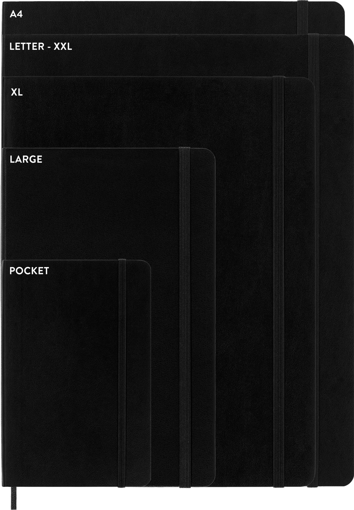 "Moleskine Classic Notebook, Soft Cover, Large (5"" x 825"") Ruled/Lined, Black, 192 pages" (S07162)