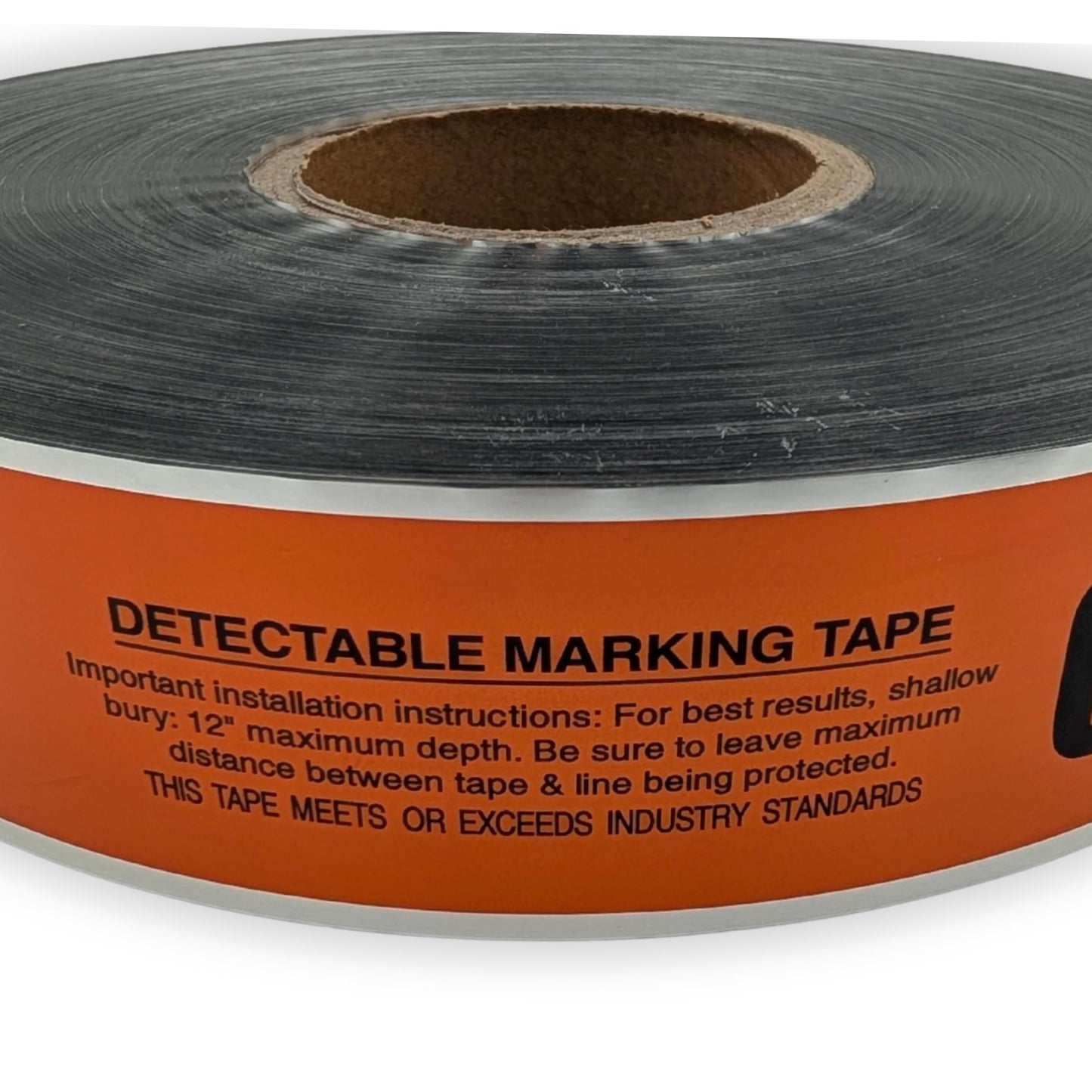 ACE Supply Detectable Underground Fiber Optic Line Tape - Detectable Underground Tape - 2 Inch x 1000 Ft Length, 5 Mil - Buried Fiber Optic Cable Utility Marker