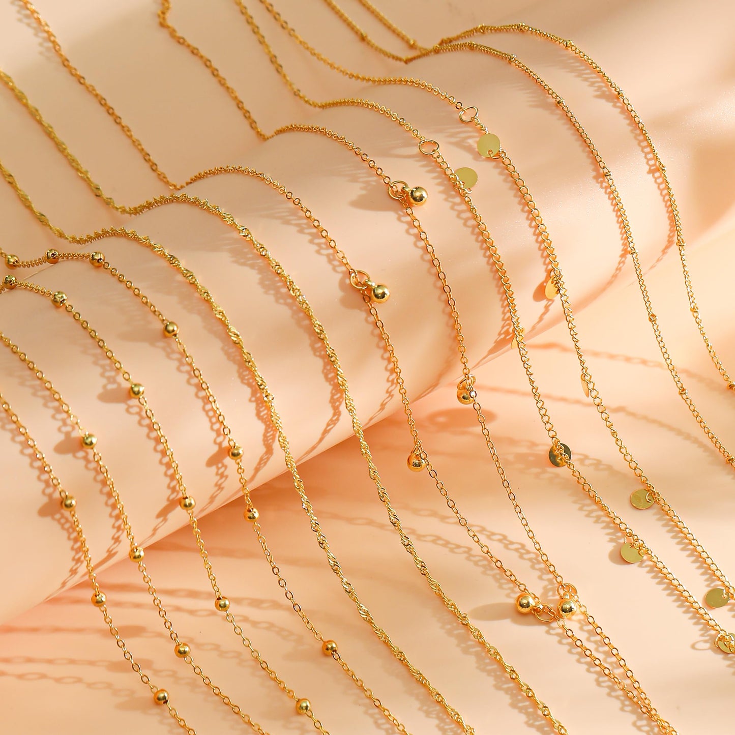Tornito 8Pcs Waist Chain 18K Gold Plated Belly Chain Sexy Bikini Summer Beach Layered Satellite Beads Coin Sequin Octagram Star Box Chain Body Jewelry Gifts for Women Gold Silver Tone Adjustable