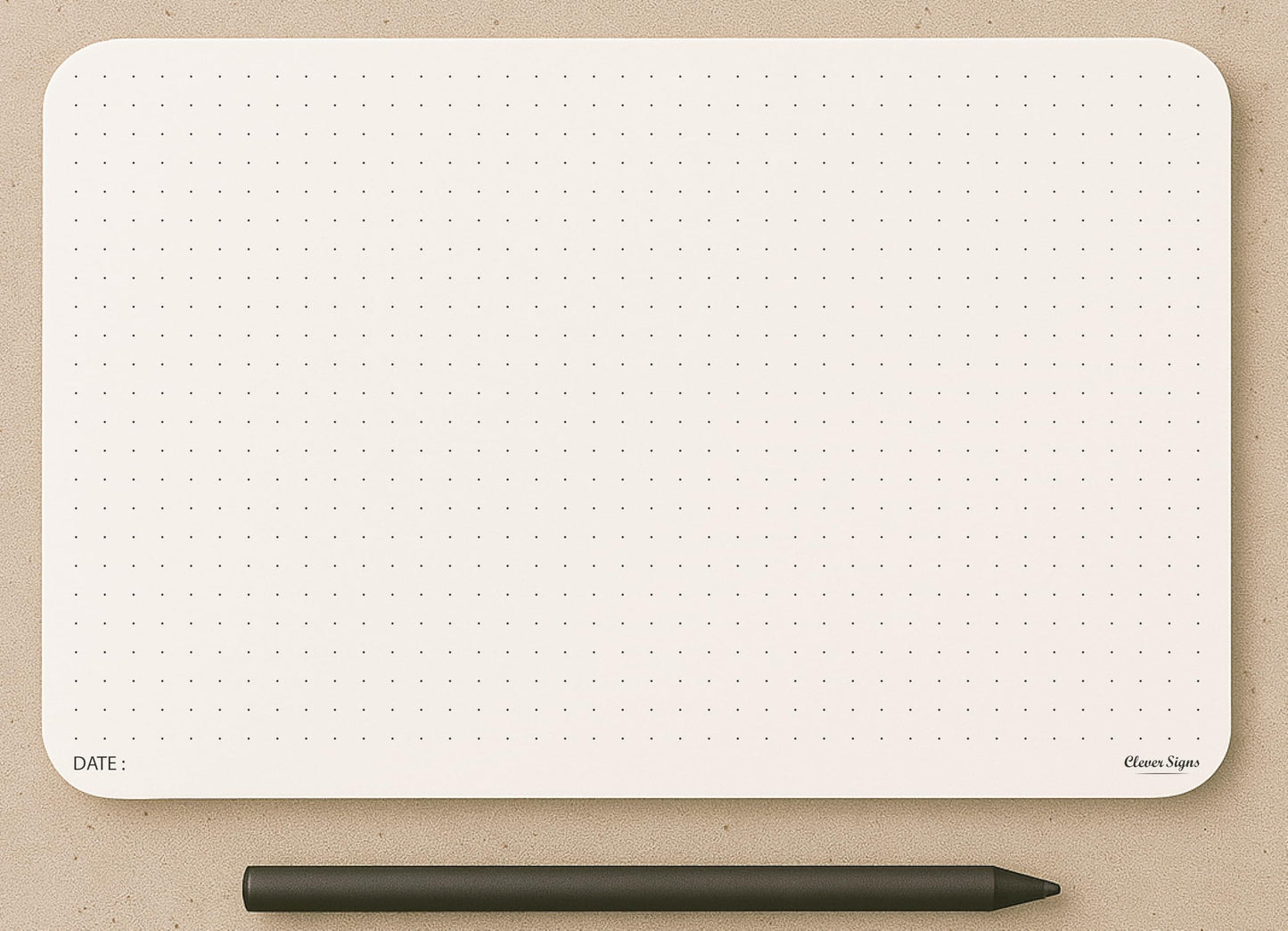 CLEVER SIGNS A5 Dot Grid Notepad – 2 Pack (5.8" x 8.3") – Medium Dotted Memo Desk Pads, Premium Paper with Cardboard Back Support – Mouse Pad Notepad, Ideal for Note-Taking, Planning, Sketching & Journaling