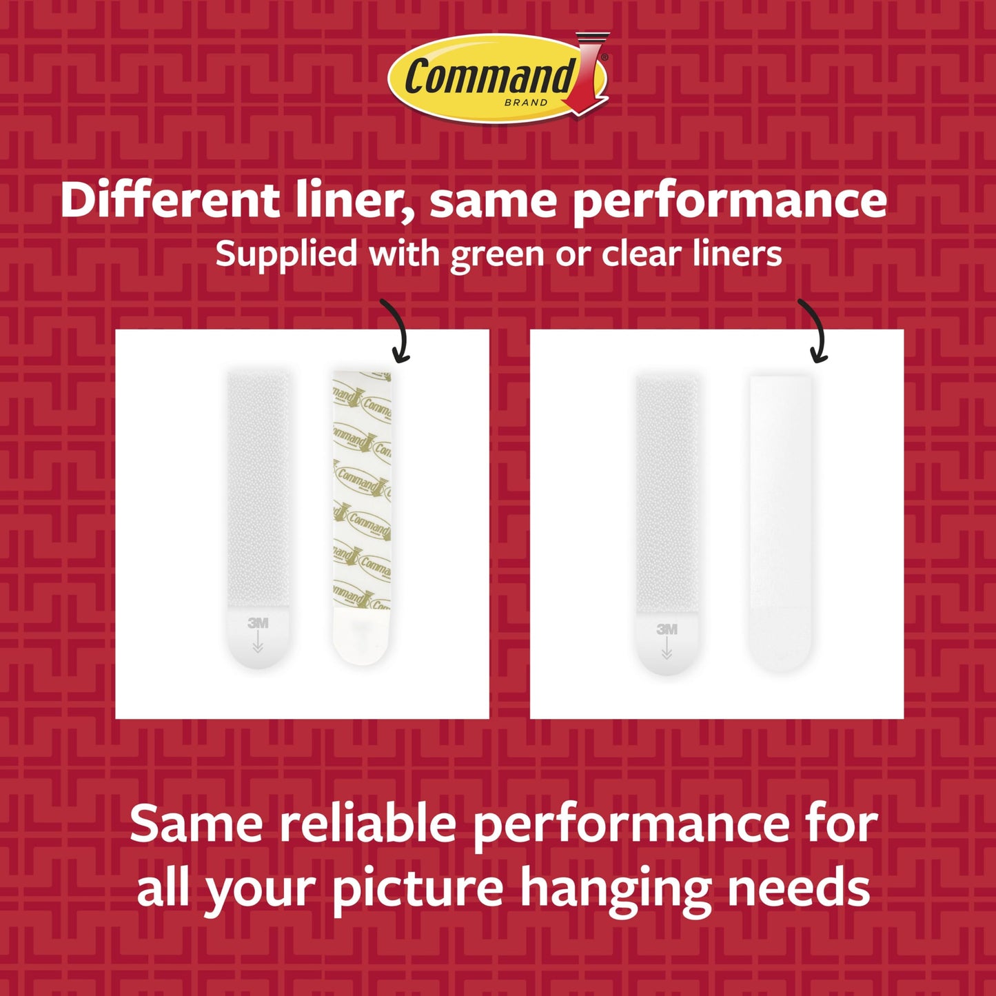 Command 15 lb & 10 lb Large and Medium Picture Hanging Strips, 2‑Pack (56 Pairs / 112 Strips), Damage‑Free Hanging Picture Hangers, Great for Home Decor, White Adhesive
