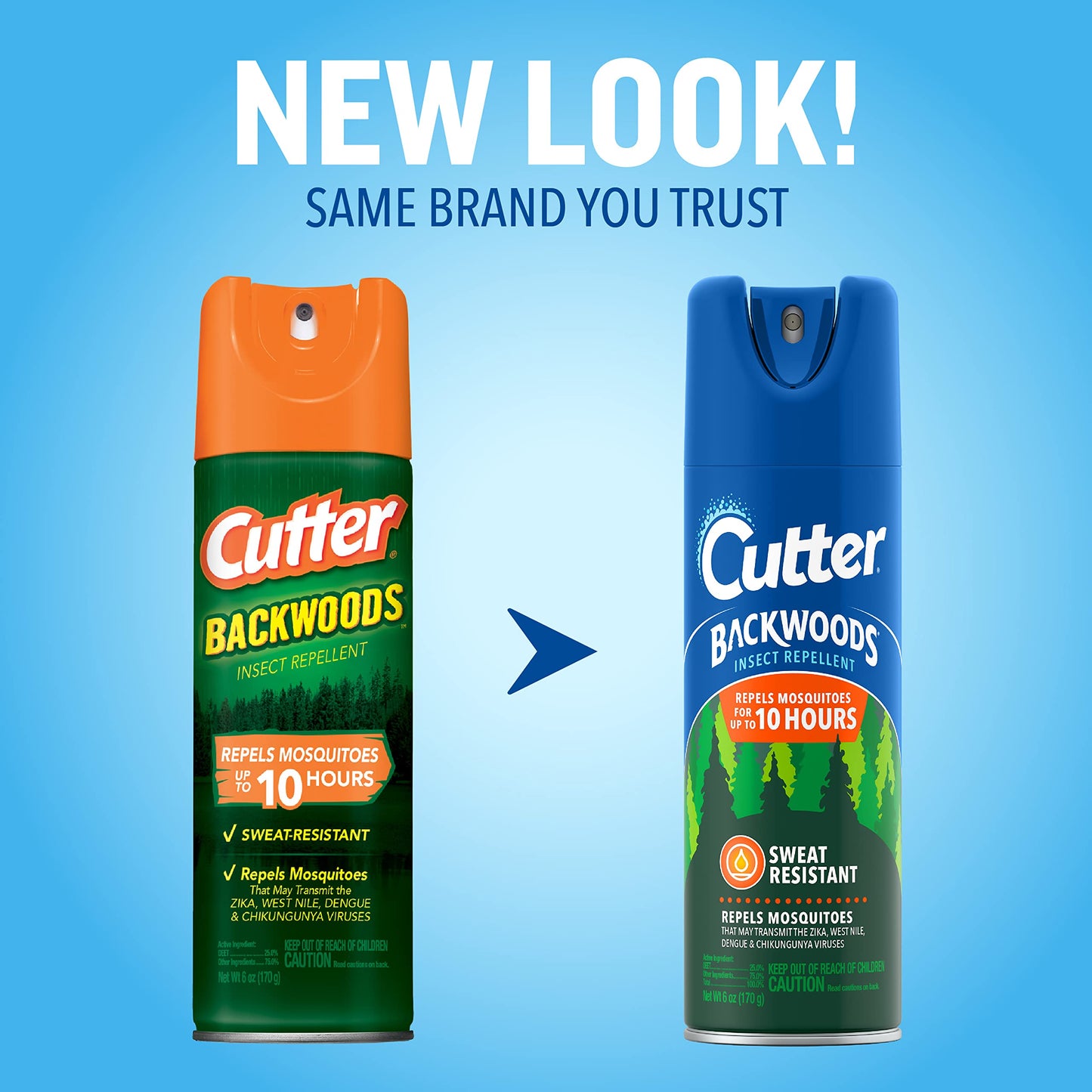 Cutter Backwoods Insect Repellent, Mosquito Repellent, 25% DEET, Sweat Resistent, 6 Ounce (Aerosol Spray)