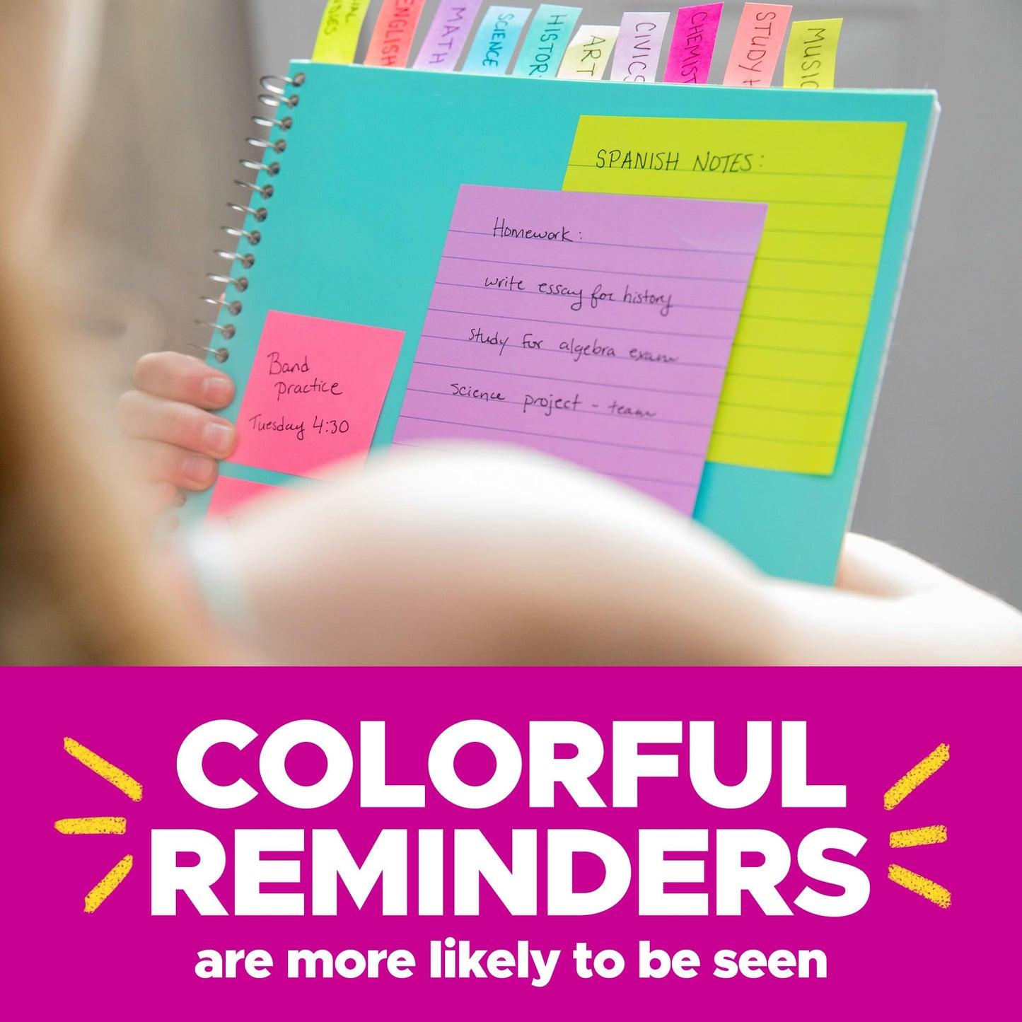 Post-it Pop-up Notes, 18 Sticky Note Pads, 3 x 3 in., School Supplies, Office Products, Accordion Sticky Notes Work with Pop-Up Note Dispenser, Poptimistic Collection