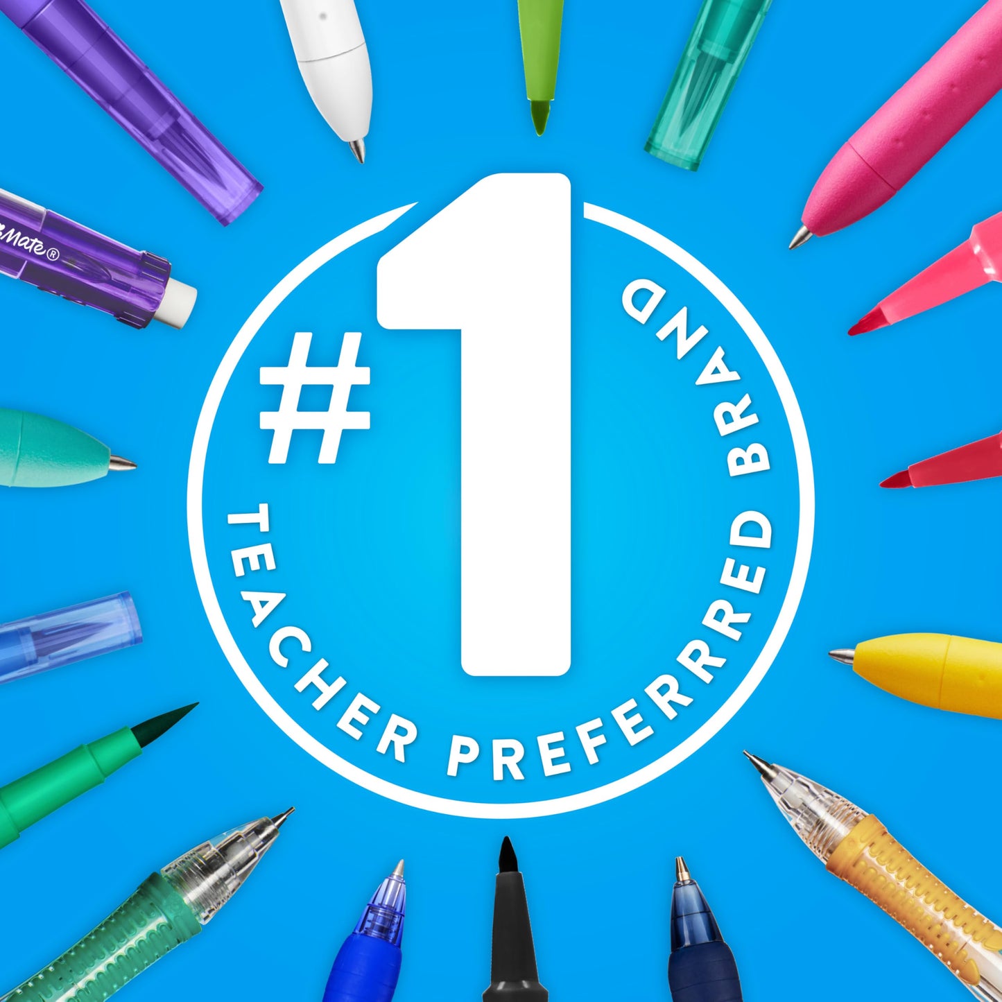 Paper Mate Flair Felt Tip Pens, Medium Point (0.7mm), 12 Count - For Arts & Crafts, Note-Taking, Journaling, School Supplies for Teachers & Students