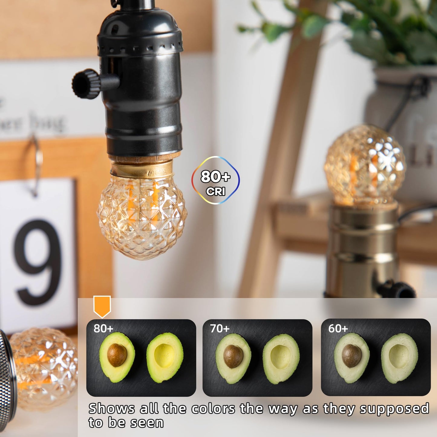 Grensk E26 Low Wattage LED Light Bulbs,1Watt Small Edison Bulbs Equivalent to 10W Amber Light Bulbs,2200K Warm White,80Lumens,15pcs.