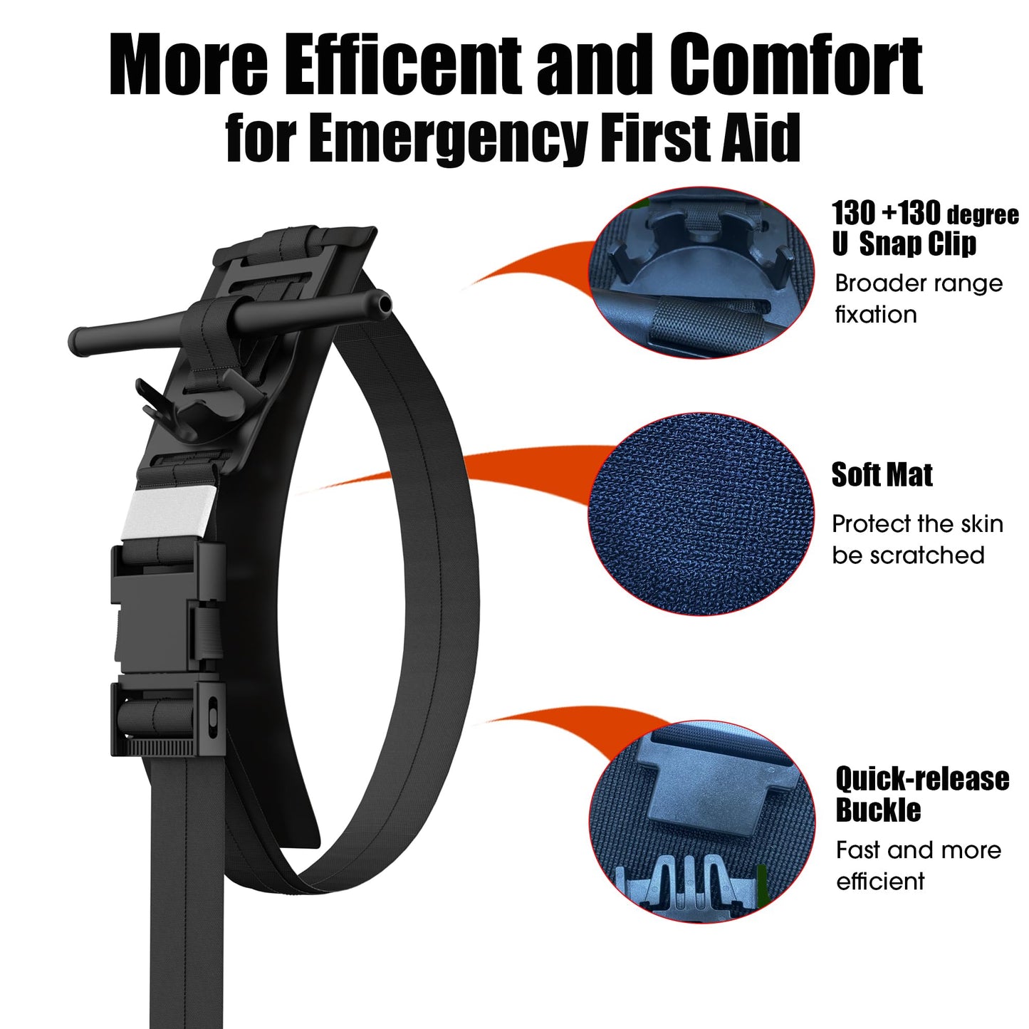 Tourniquet for First Aid, Fast Stop Bleeding, Professional Medical Tactical Emergency Tourniquet, A Must-Have Accessory for Outdoor, Home, Hunter, Camper, Police Men and Army