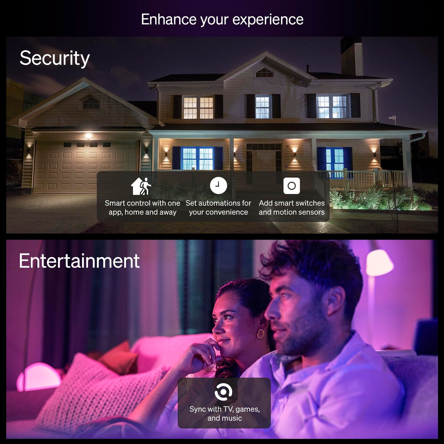 Philips Hue Essential Smart LED BR30 Bulb 1-Pack, White and Color Ambiance, E26, 7.2W, 2200K-6500K, 650 Lumens, Dimmable, Works with Alexa, Google Assistant, Apple Home