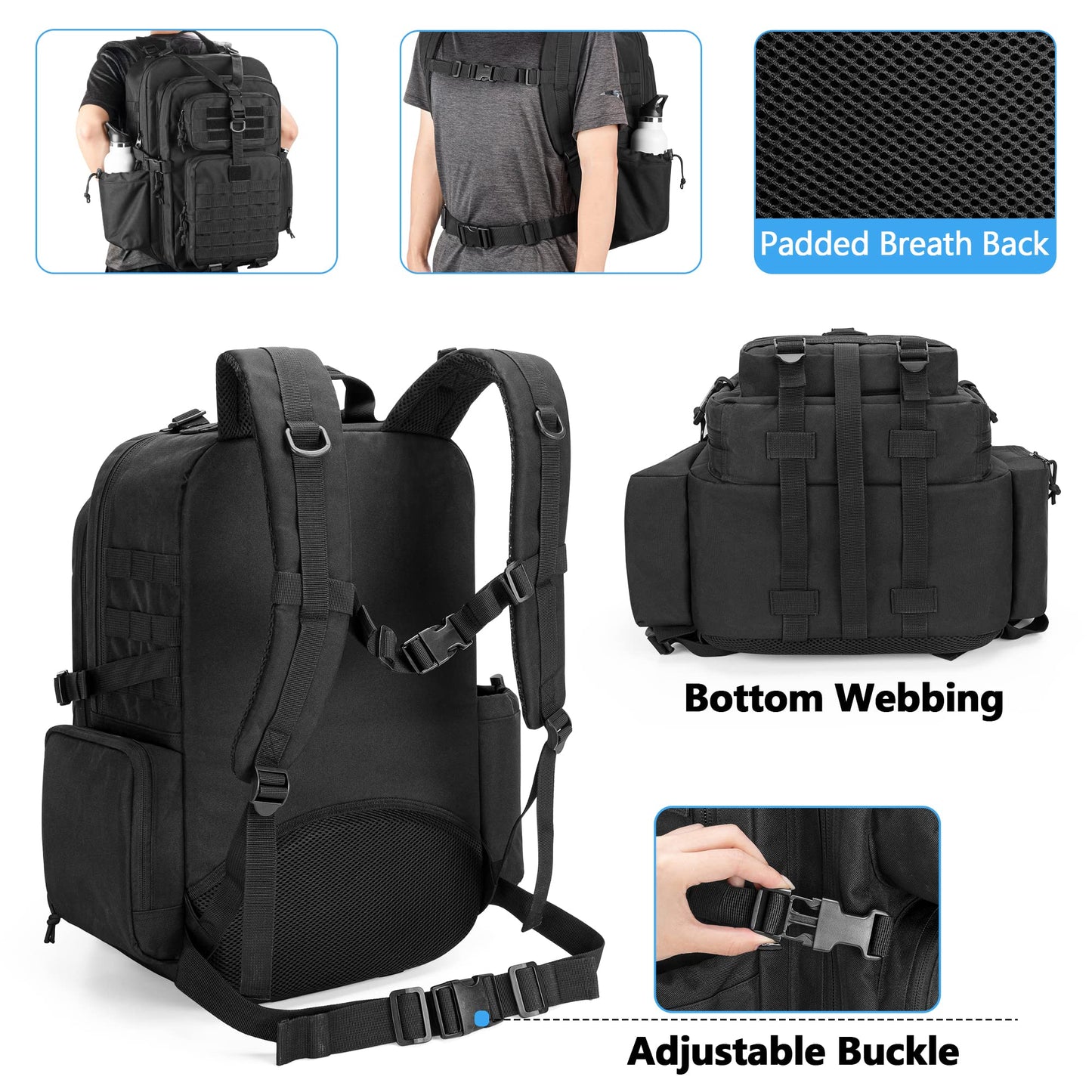 Damero Medical Tactical Backpack, Medical Supplies Bag with Top Y-Strap