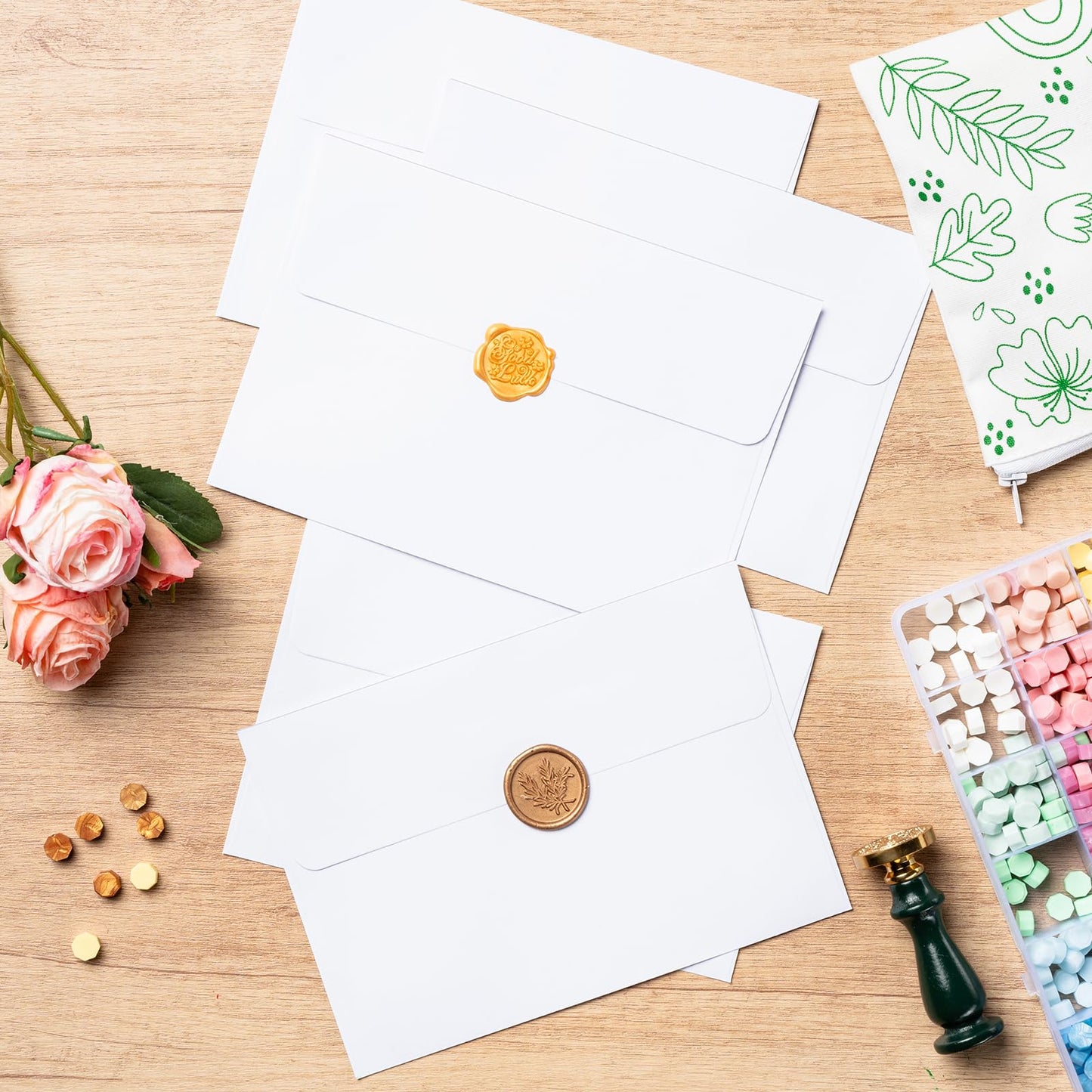Ohuhu A7 Printable White 5x7 Envelopes 250 Pack - Bulk A7 5.25 x 7.25 Inches Self-Seal Envelopes for 5x7 Cards Christmas Cards Wedding Invitations, Photos, Graduation, Baby Shower