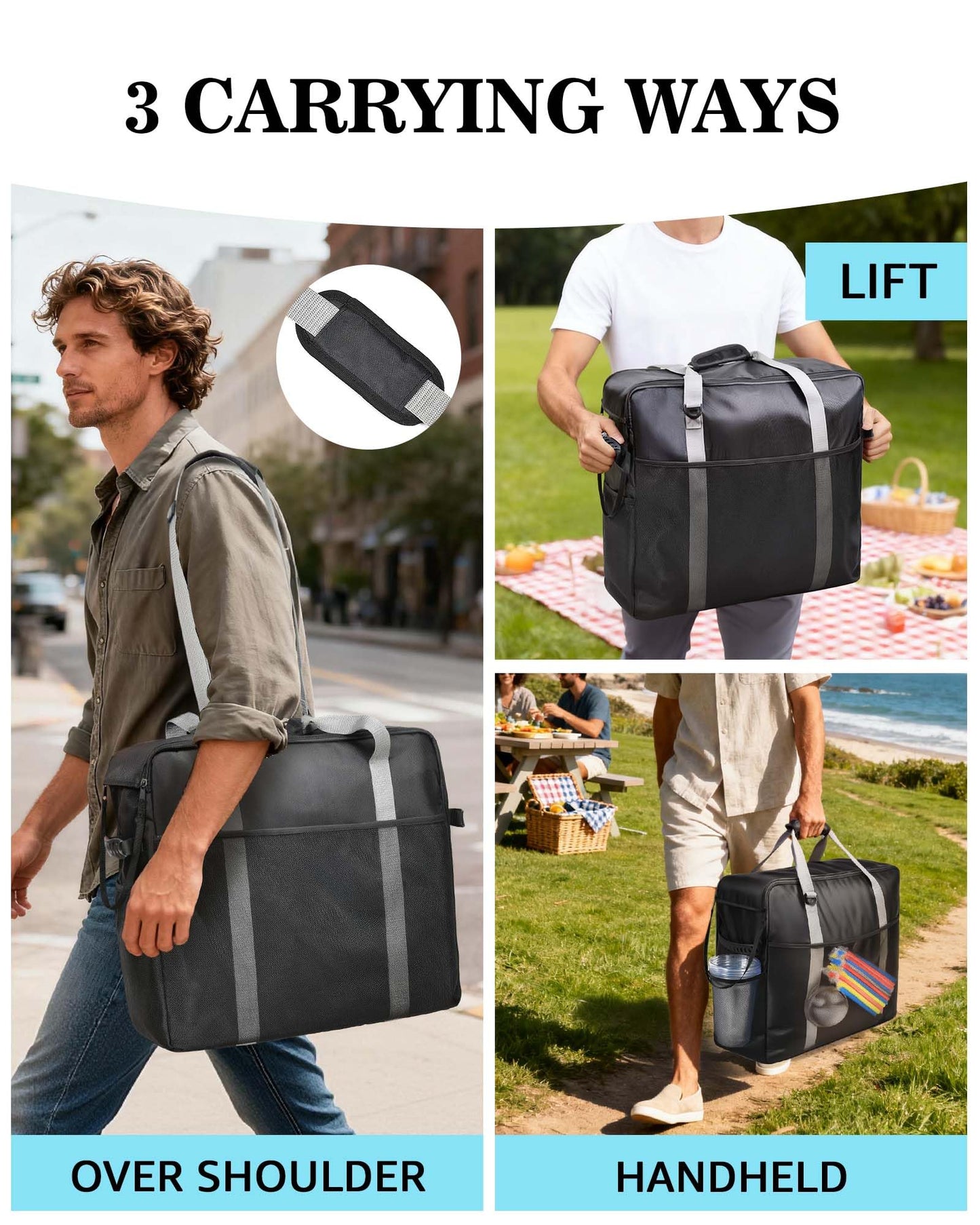 BS-VOG Carrying Bag for Ninja Slushie Machine FS301 & FS300, Portable Travel Tote Storage Bag with Front-Opening Design for Frozen Drink Maker, Thick Padded Protector for Machine Accessories