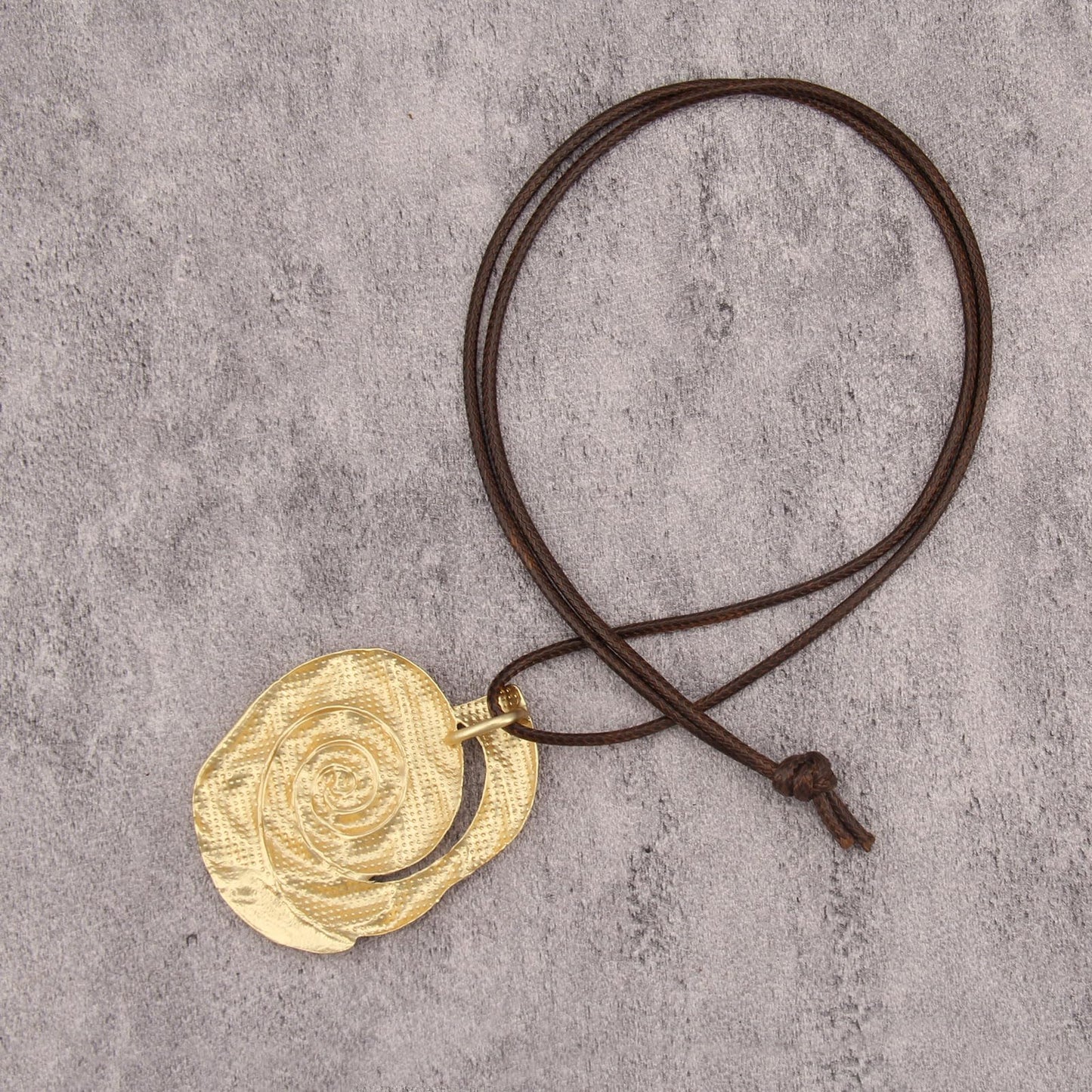 joymiao Long Pendant Necklace Boho Chunky Vintage Necklaces Large Gold Irregular Pendant Casual Necklace for Women Bohemian Jewelry