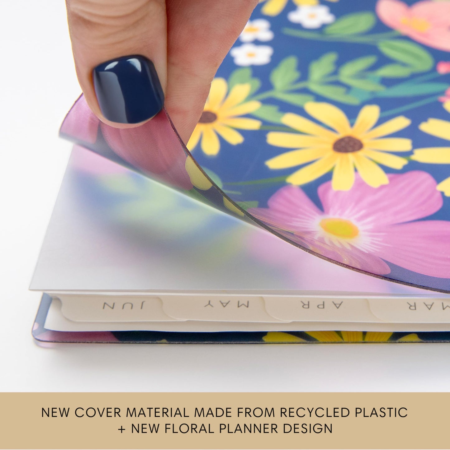 Blue Sky Sustainability 2026-2027 Weekly and Monthly Academic Year Planner Calendar, July 2026 - June 2027, 5" x 8", Flexible Cover From Recycled Plastic, Wirebound, Laminated Tabs, Storage Pocket, Gail