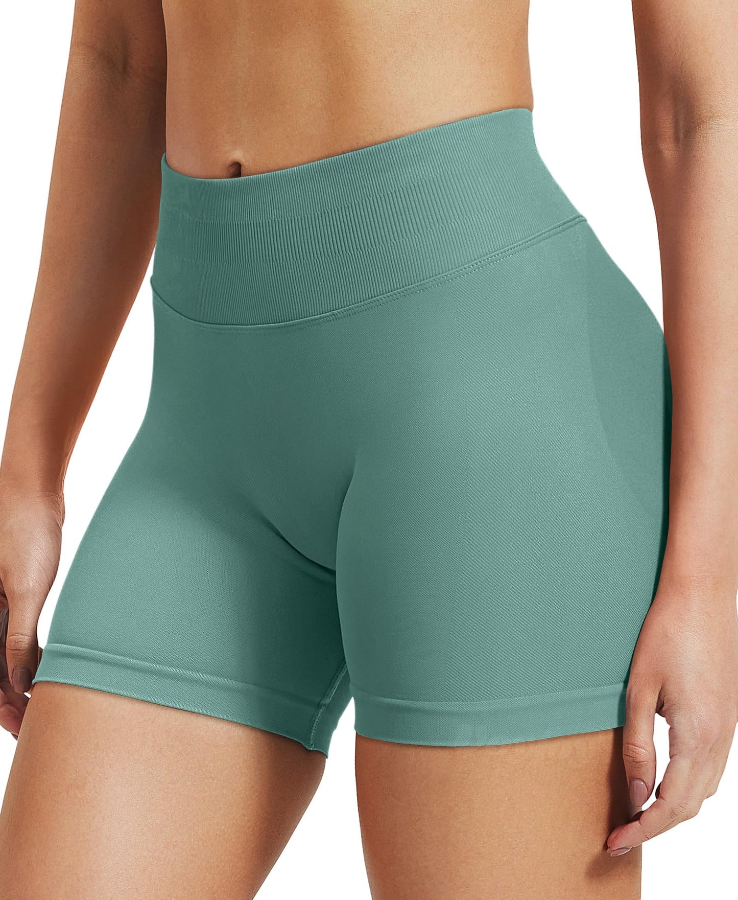 VOYJOY Women Workout Impact Shorts 2.5"/ 3.6"/ 4.5"/ 6" Scrunch Butt Lifting Gym Seamless Booty Biker Shorts