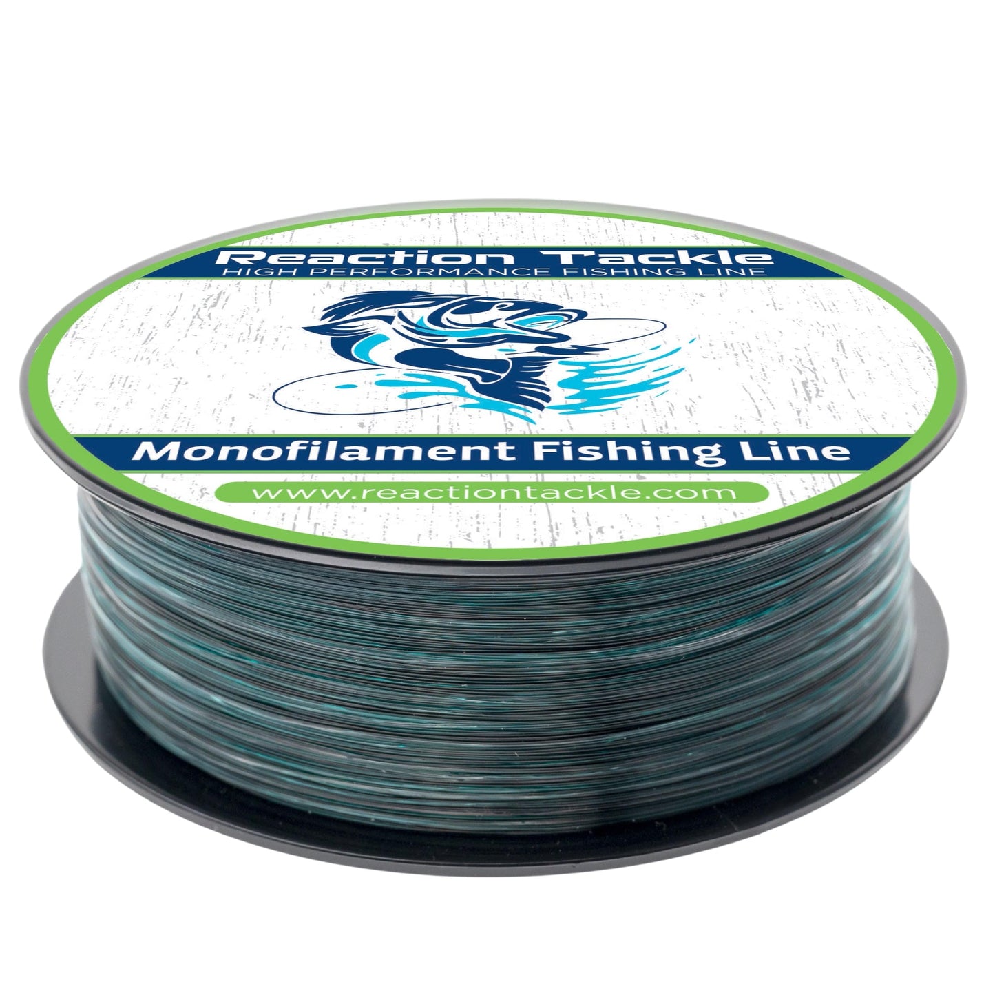 Reaction Tackle Monofilament Fishing Line - Premium Nylon Mono Line, Strong & Abrasion-Resistant, Low Memory for Smooth Long Casts - Freshwater & Saltwater - Blue Camo | 80lb (200 Yards)