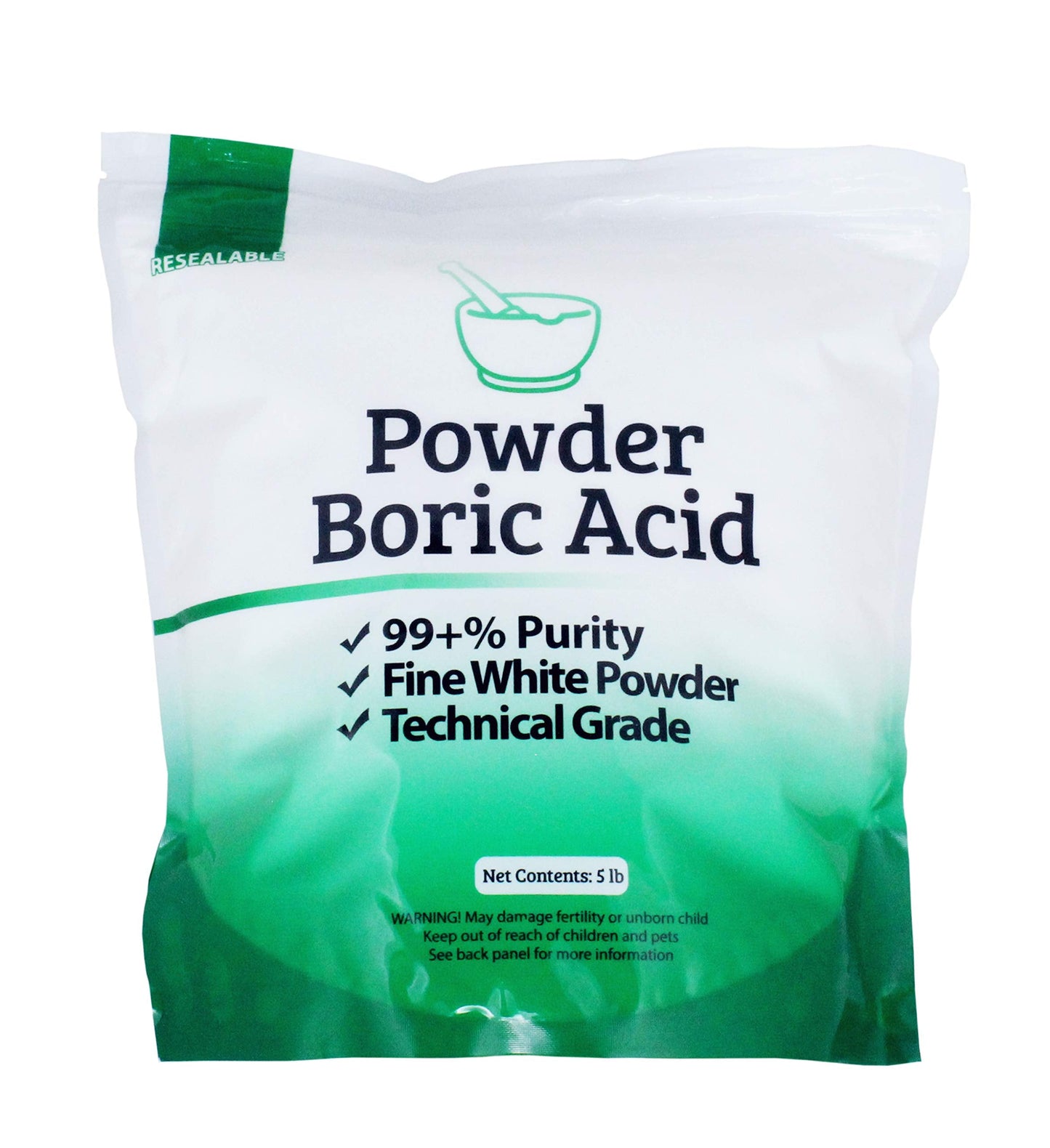 Duda Energy 10 lb (2 x 5 lb Bags) Boric Acid Powder