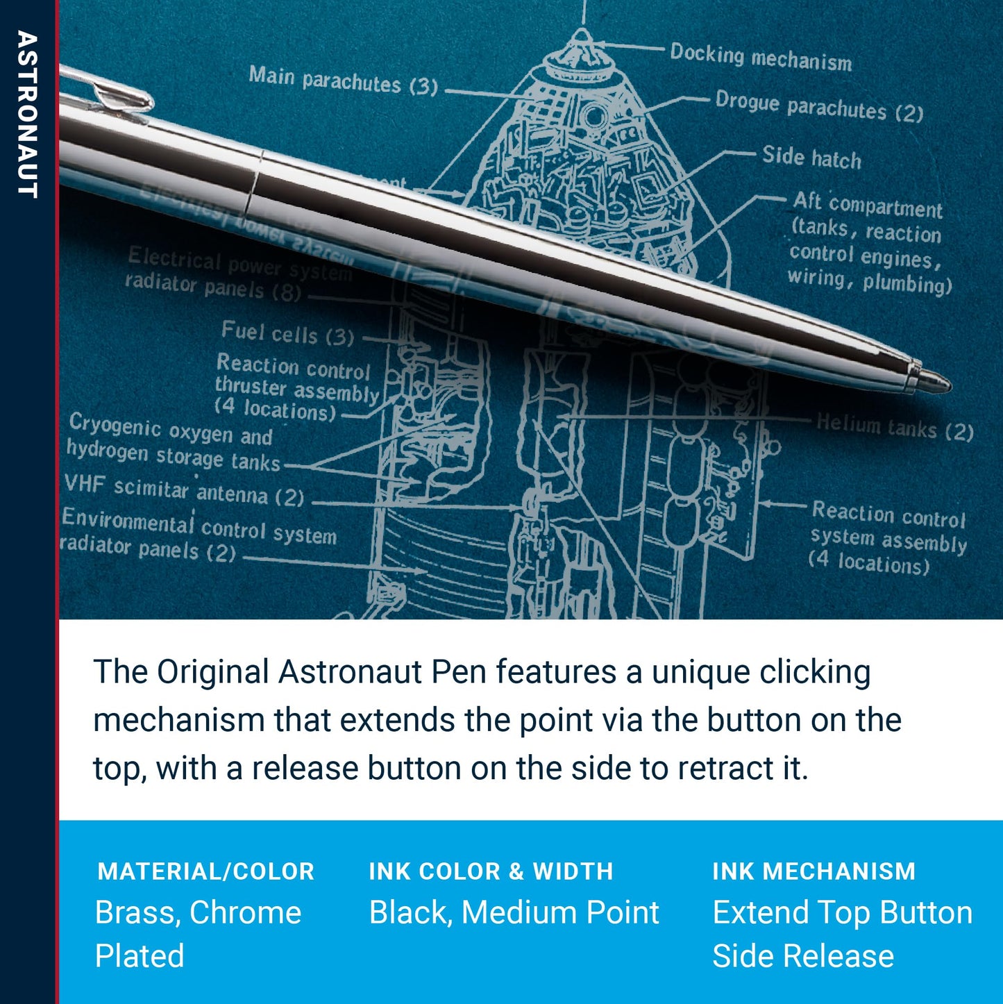 Fisher Space AG7 Original Astronaut Space Pen