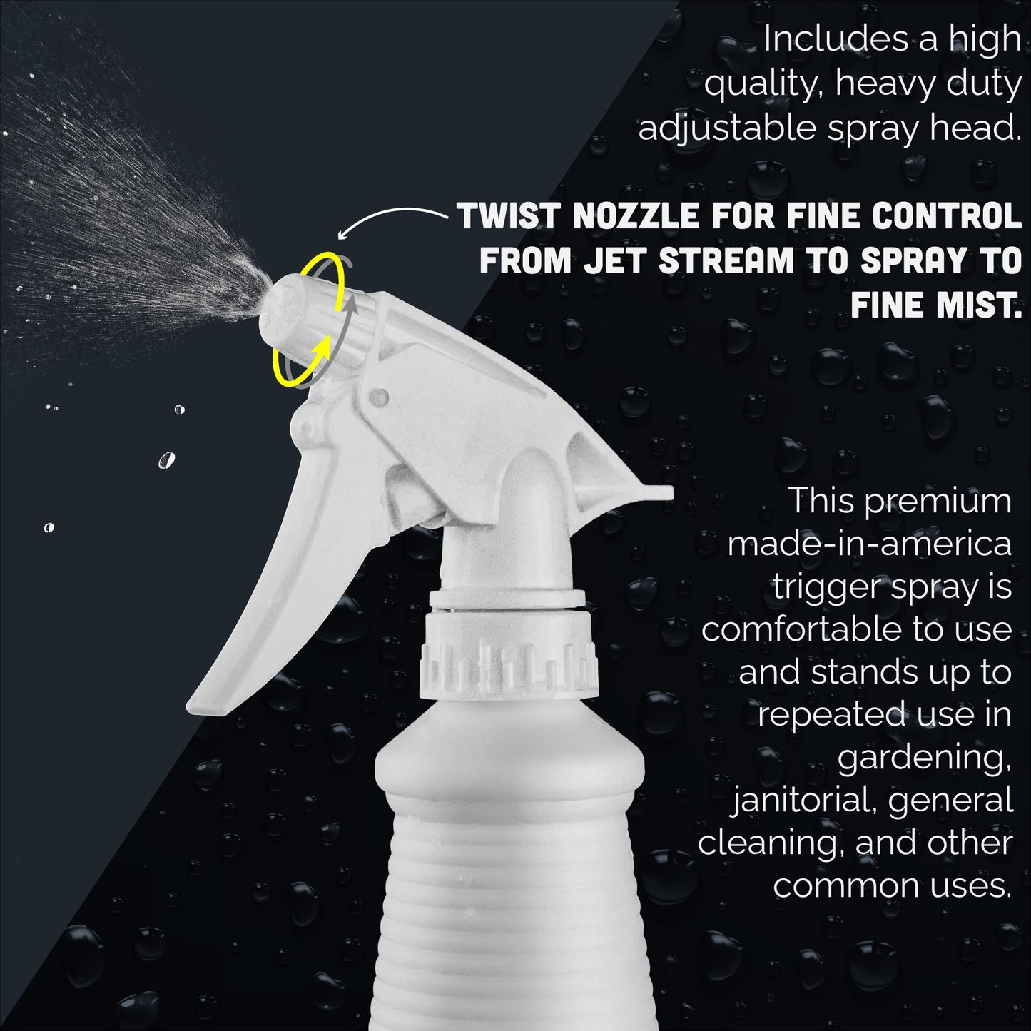 MAXTITE 190-Proof (95%) Denatured Alcohol with Heavy-Duty Sprayhead - 32 fl oz, 2 Pack (64 fl oz Total) - for Industrial, DIY, or Professional Use - Solvent, Cleaner, Additive - Made in USA