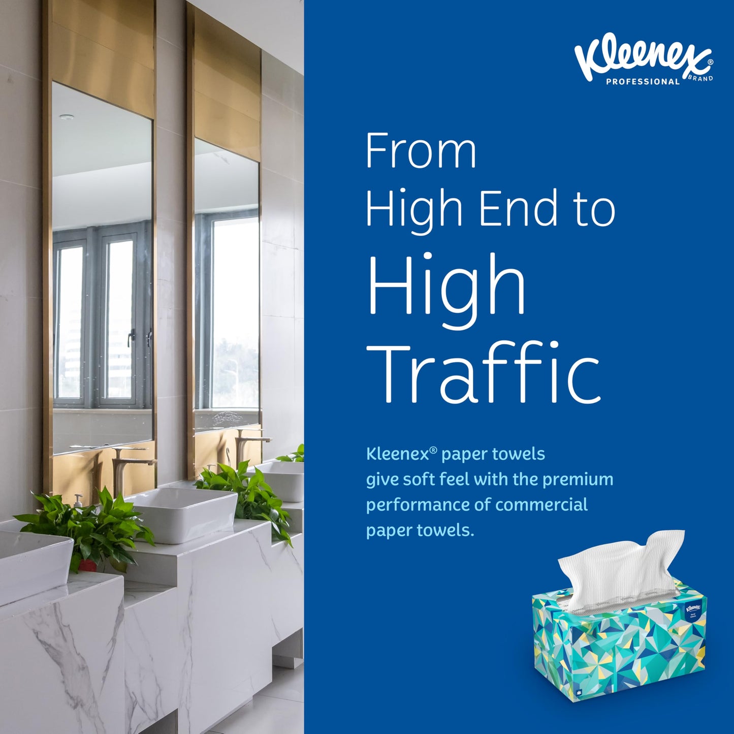 Kleenex Professional Paper Hand Towels, Bulk (01701), Premium Absorbency Pockets, Pop-Up Box, White (18 Boxes of 120 Sheets, 2,160 Sheet Total)