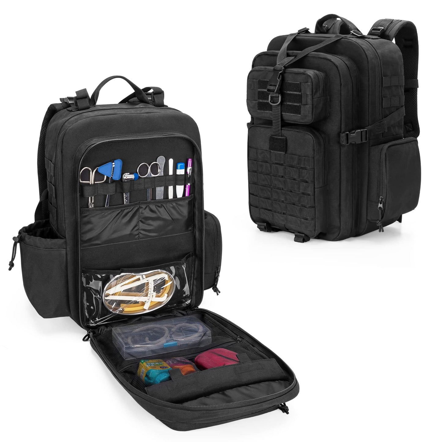 Damero Medical Tactical Backpack, Medical Supplies Bag with Top Y-Strap