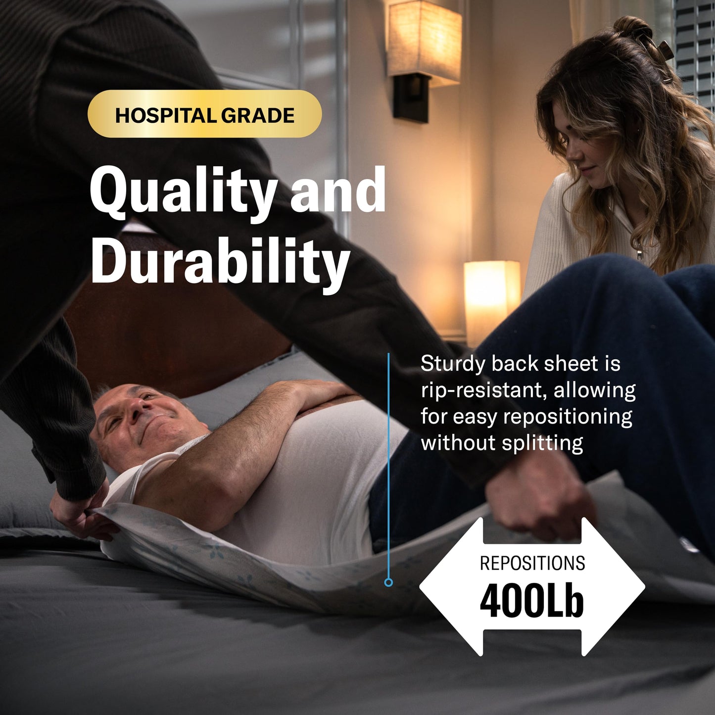 Chucks® MAX Hospital Bed Pads Disposable Adult 30 x 36 Breathable Incontinence Pads - XX-Large Pee Pads for Adults - Heavy Duty 10X Absorbency Underpads - 400 Lbs. Patient Repositioning [26 Count]