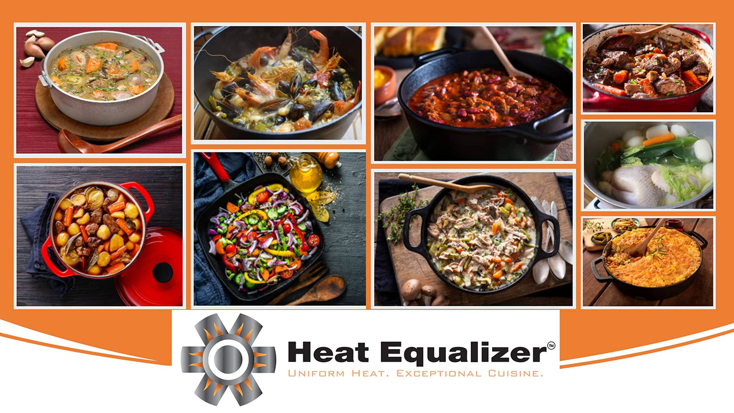 Heat Equalizer-6 inch None Stick Copper finish Heat Diffuser for Gas Stoves – Aluminum & Copper Alloy Hot Plate for Even Cooking-Burner Cover & Simmer Plate