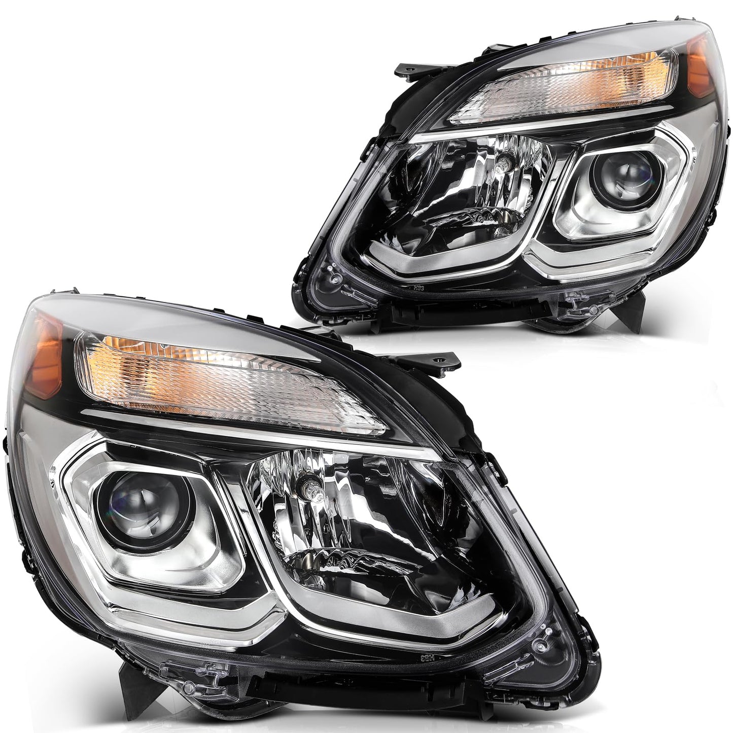 LBRST Headlight Assembly Fit 2016-2017 for Equinox Driver & Passenger Side Headlight GM2502424