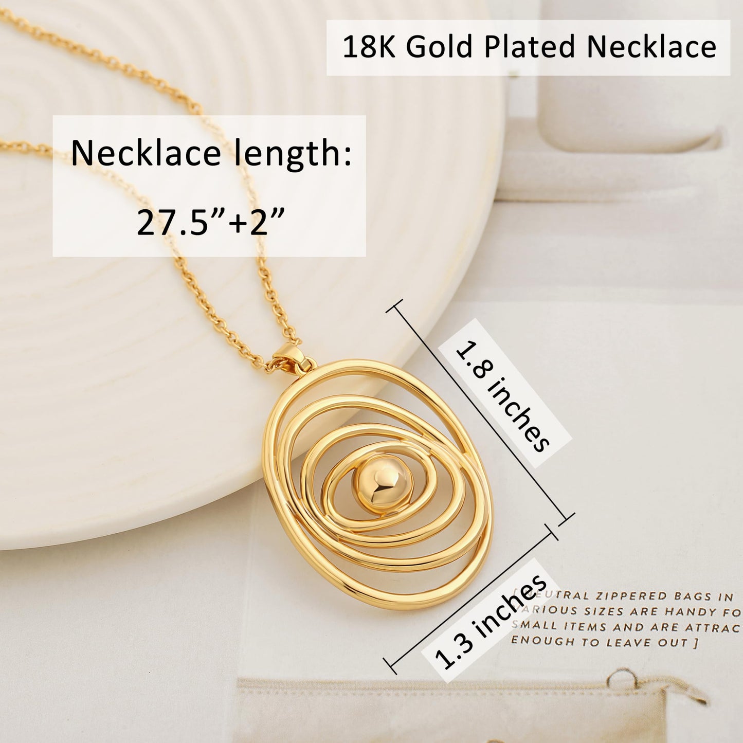 Dainty Evil Eye Pendant Long Necklace for Women Trendy Saturn Charm Sweater Necklace Simple Gold Chain Protection Necklaces