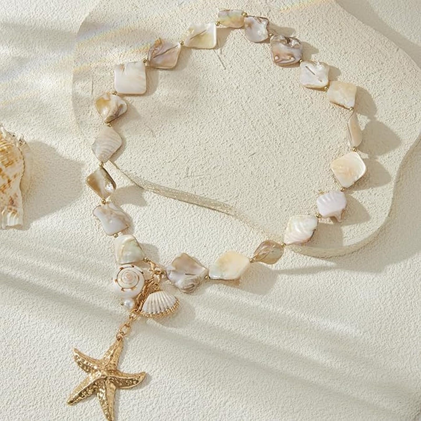 Your Always Charm Cowrie Shell Necklace for Women Puka Shell Necklace Beach Accessories Summer Vacation Outfits Layered Ocean Jewelry 2026