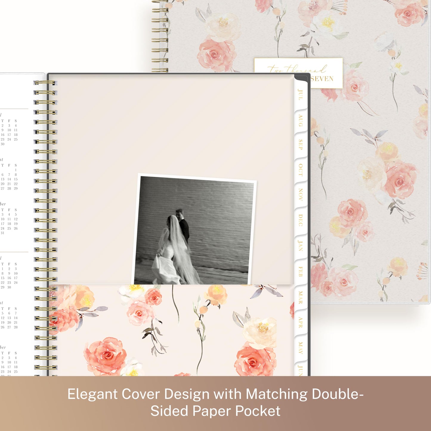 Blue Sky Life Note It 2026-2027 Academic Year Weekly and Monthly Planner, July 2026 - June 2027, 8.5” x 11”, Flexible Cover, Laminated Tabs, Wirebound, Storage Pocket, Hannah