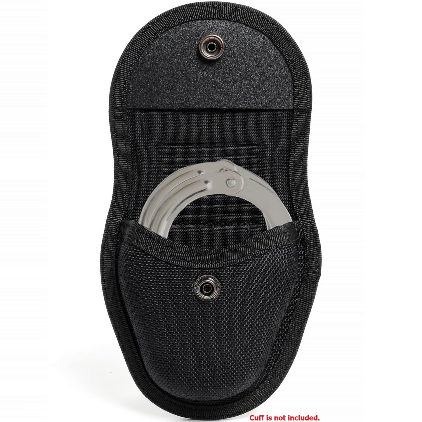 TACNEX Handcuff Case-Holster-Holder fit Duty Belt & MOLLE Heavy Duty Nylon Cuff Pouch-Sheath fit Chained/Hinged Standard Cuff for Police Law Enforcement Security (Hidden Snap Closure)