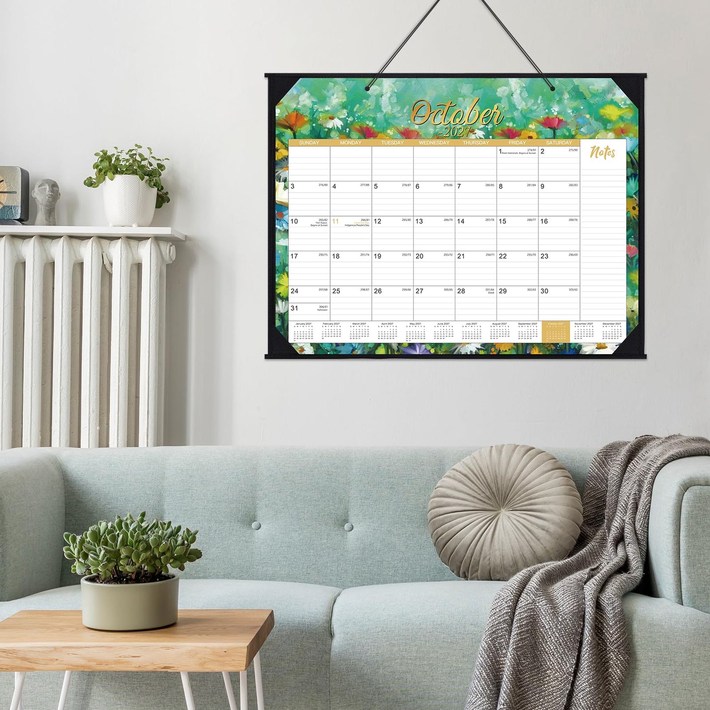 2026-2027 Desk Calendar - Large Desk Calendar 2026-2027, Jul 2026 - Dec 2027, 22" x 17", 26-27 Calendar Large 18 Months with Corner Protectors + Large Ruled Blocks, Desk Pad, To-Do List & Notes