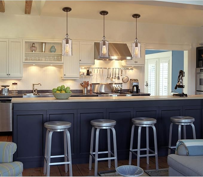 Westinghouse Lighting 6371300, Barnwood Finish with Clear Textured Glass Carmen One-Light Indoor Mini Pendant, one Size